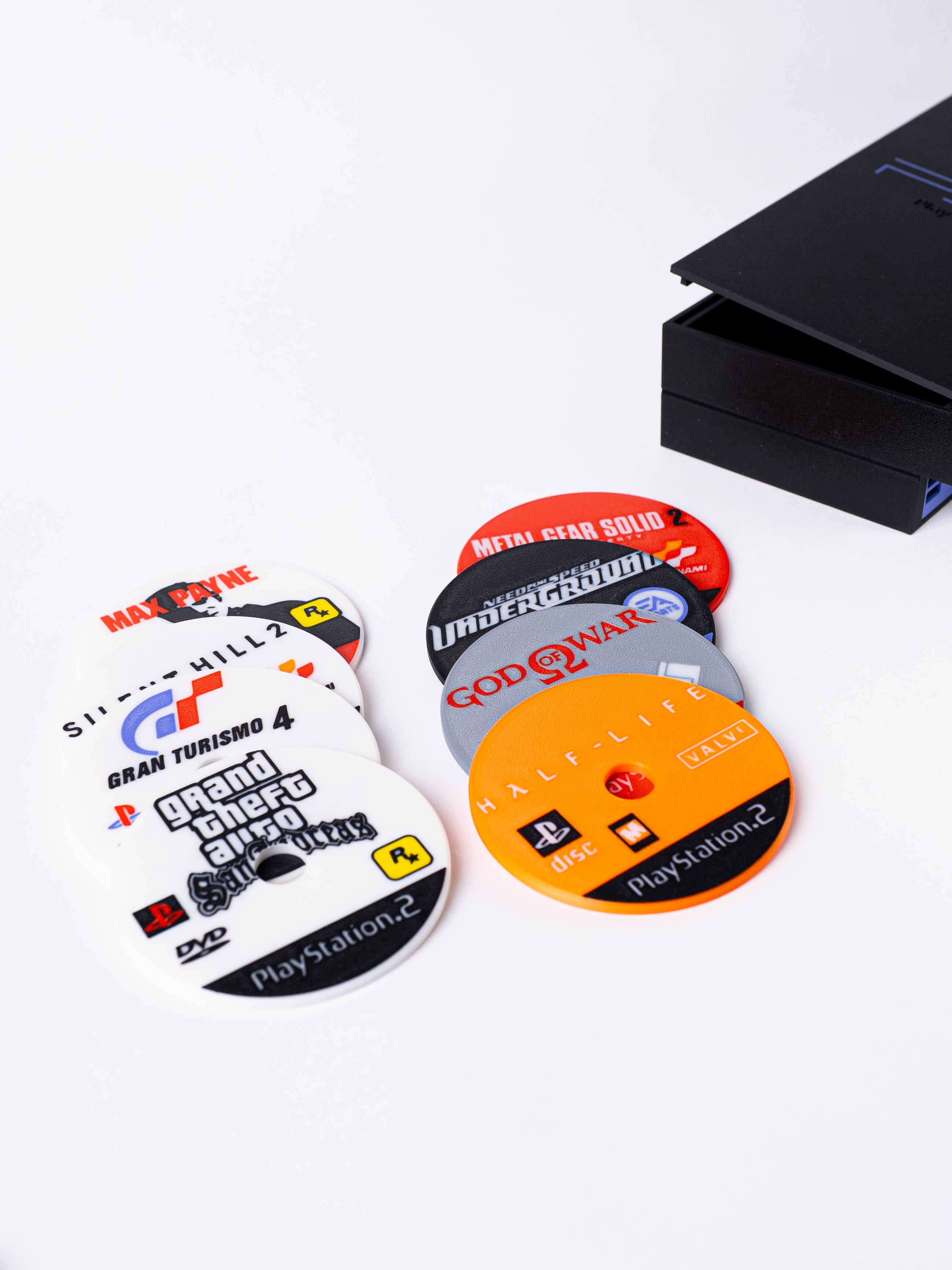 'Playstation 2' Mini Console with Coasters