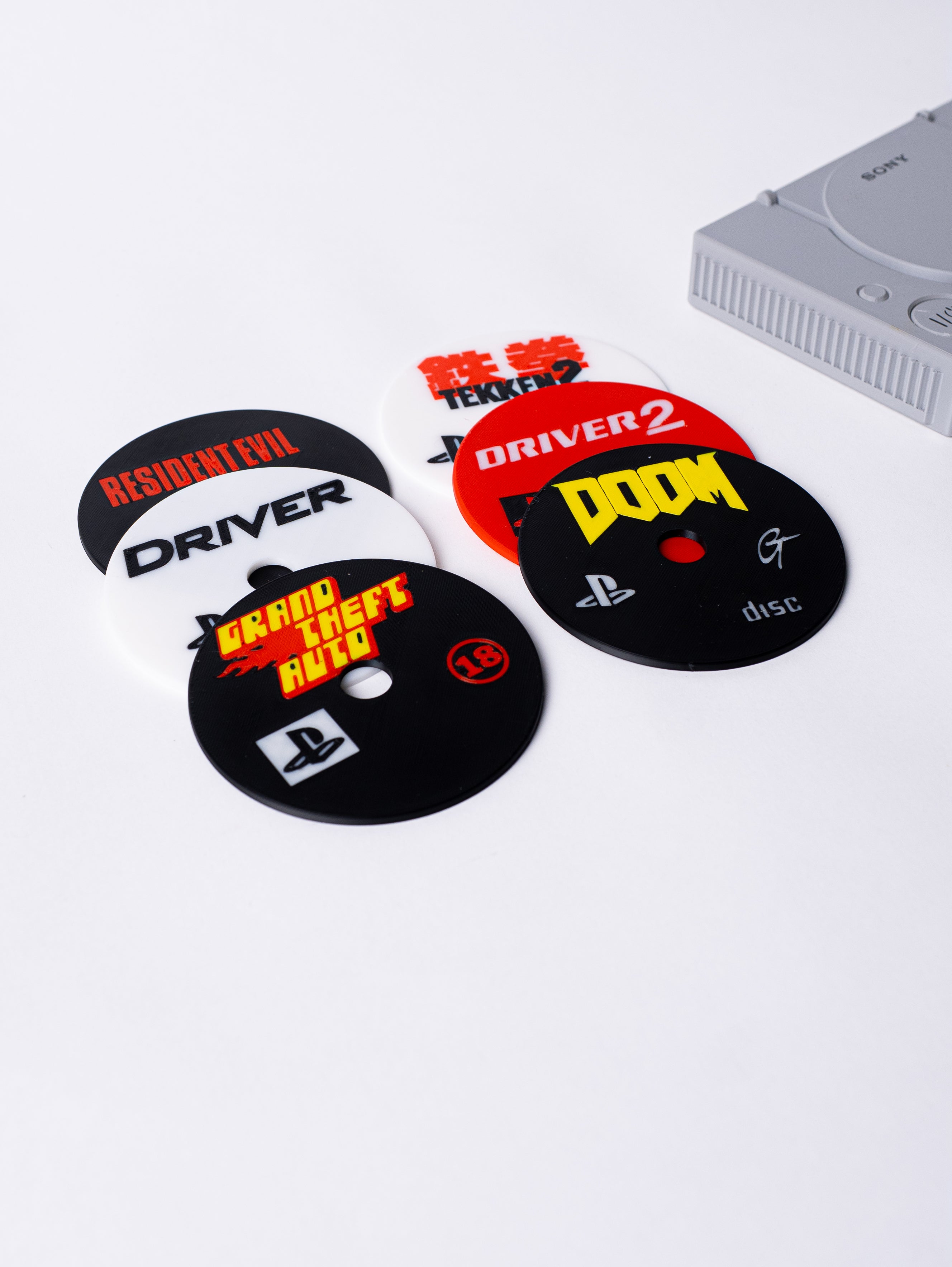 'PlayStation 1' Coaster with games