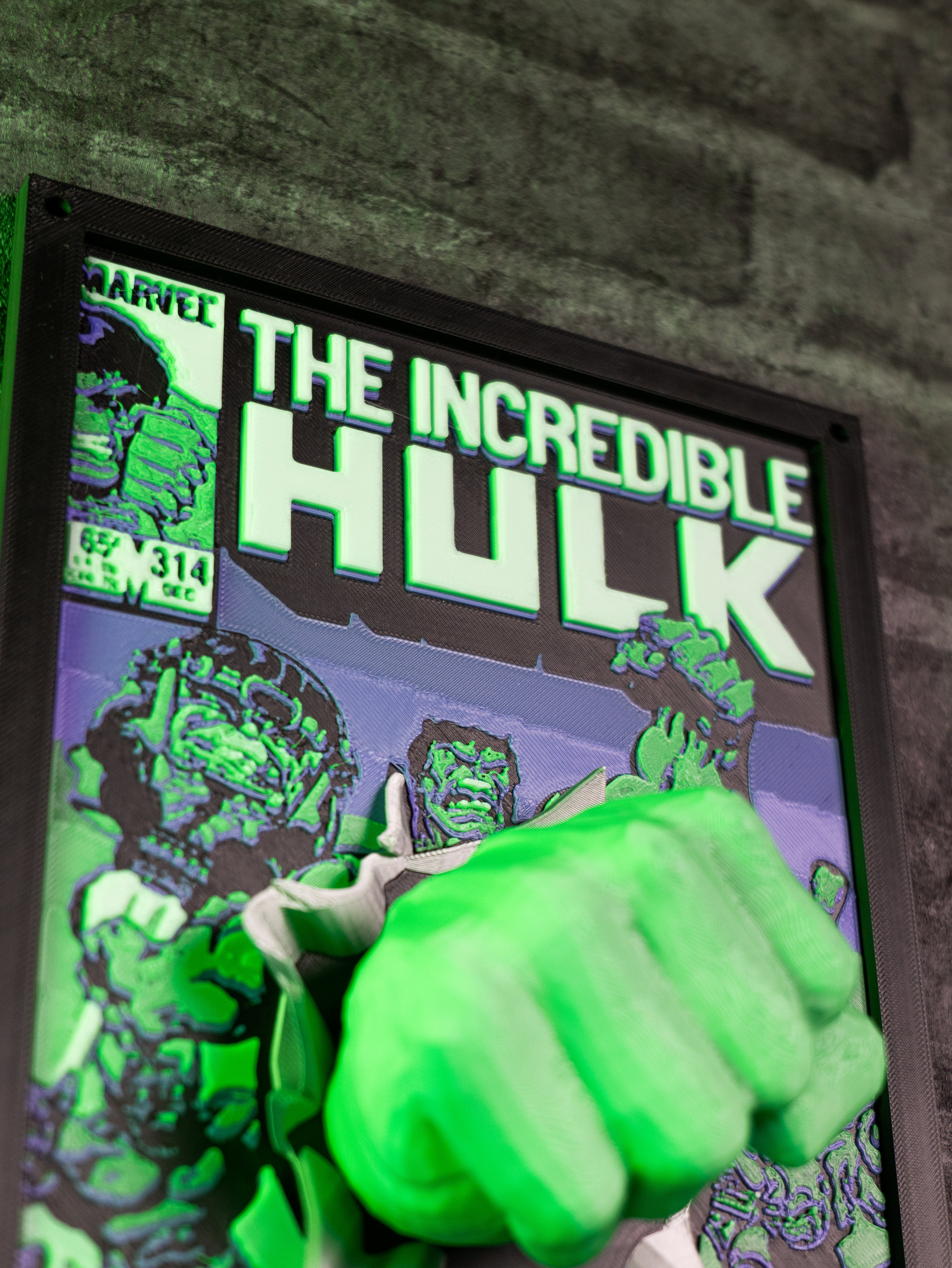 HULK 3D Κάδρο Fan Art