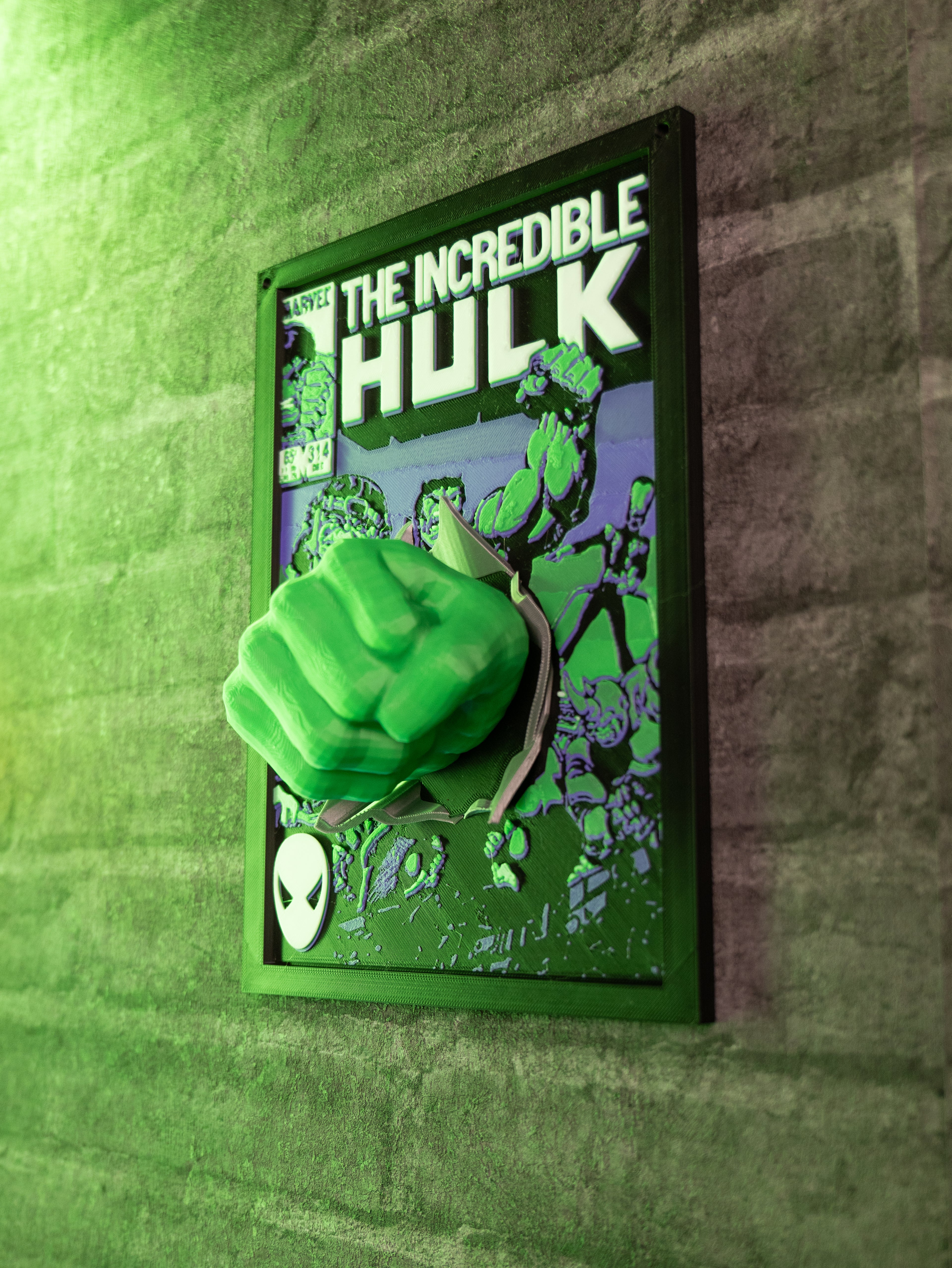 HULK 3D Κάδρο Fan Art