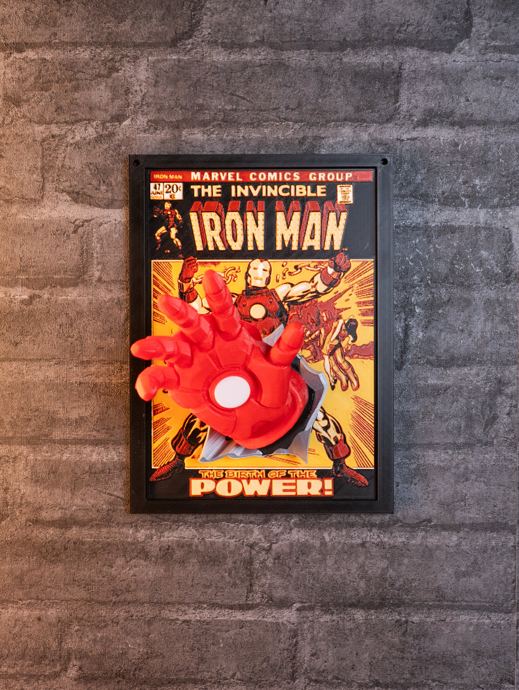 IRON MAN 3D Κάδρο Fan Art