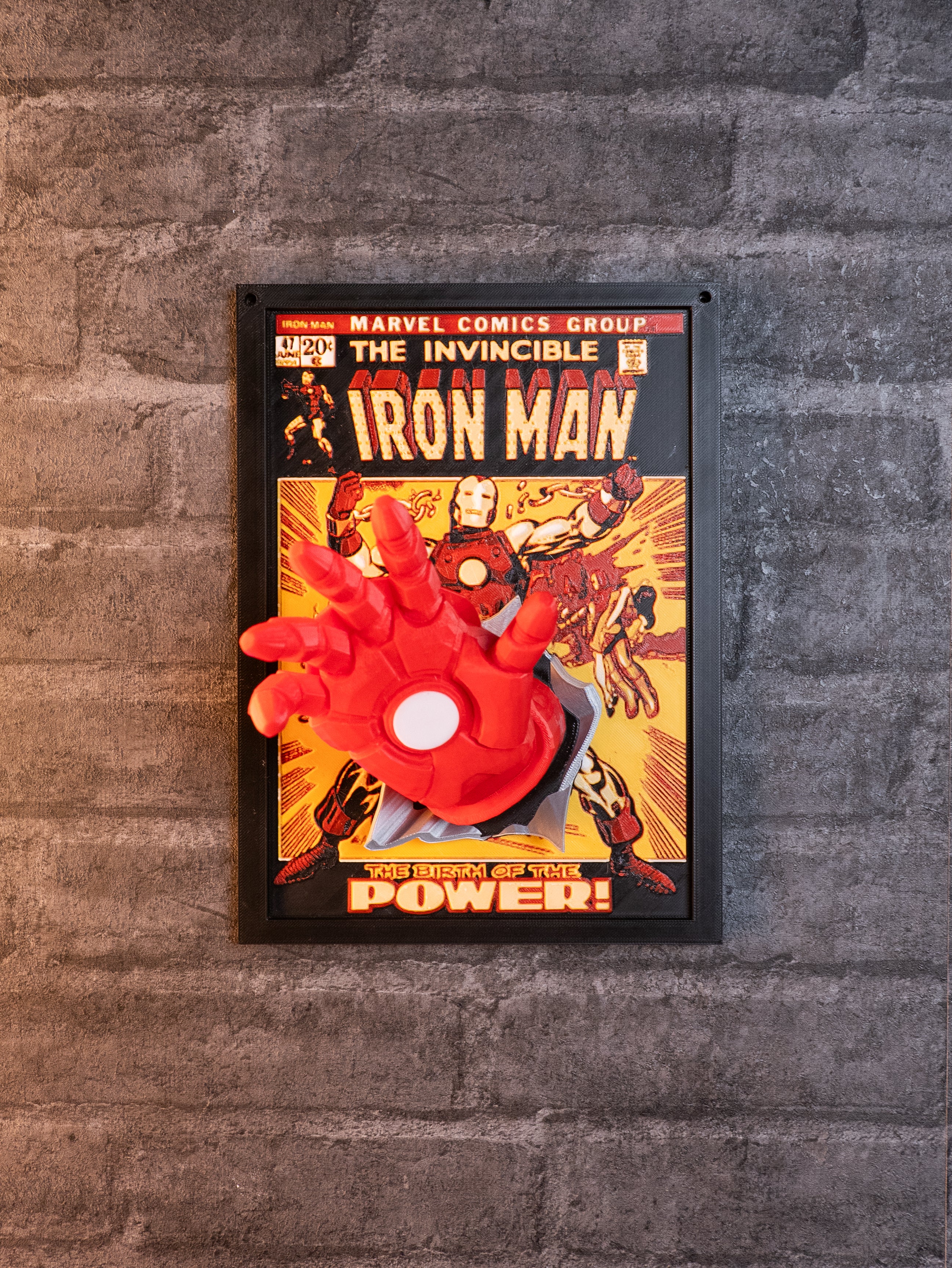 IRON MAN 3D Κάδρο Fan Art