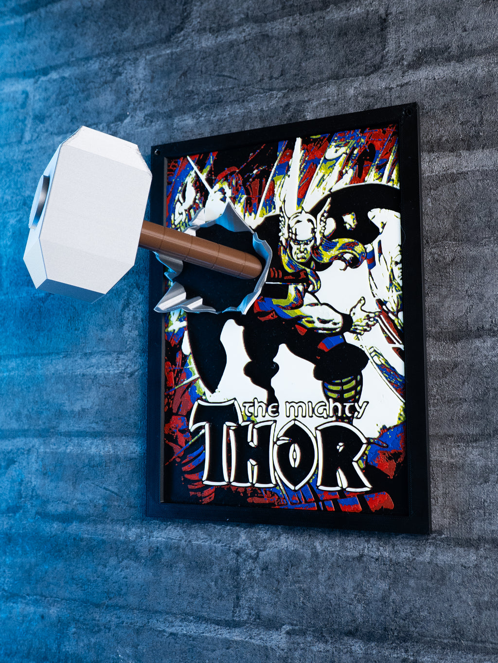 THOR 3D Κάδρο Fan Art