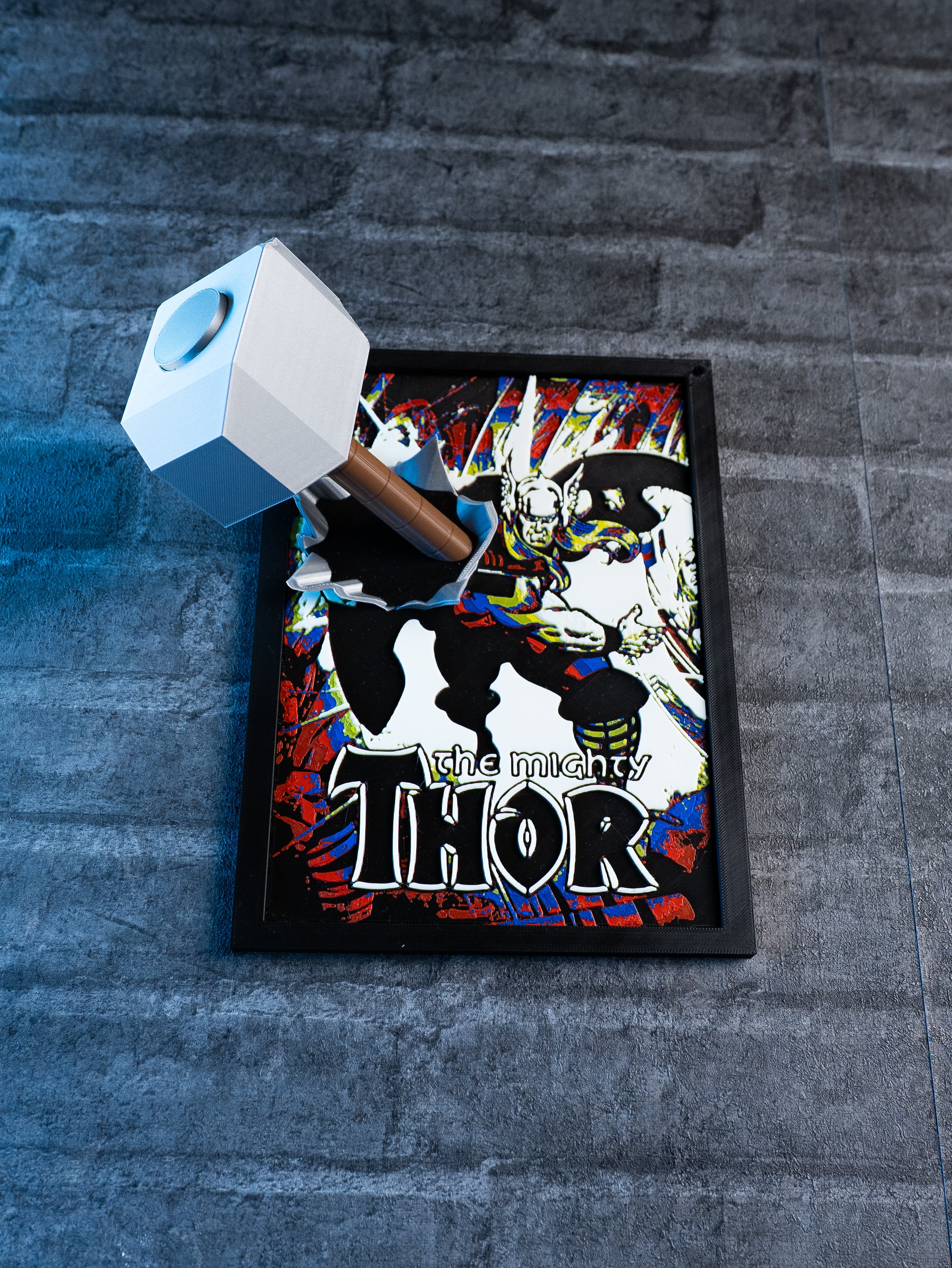 THOR 3D Κάδρο Fan Art