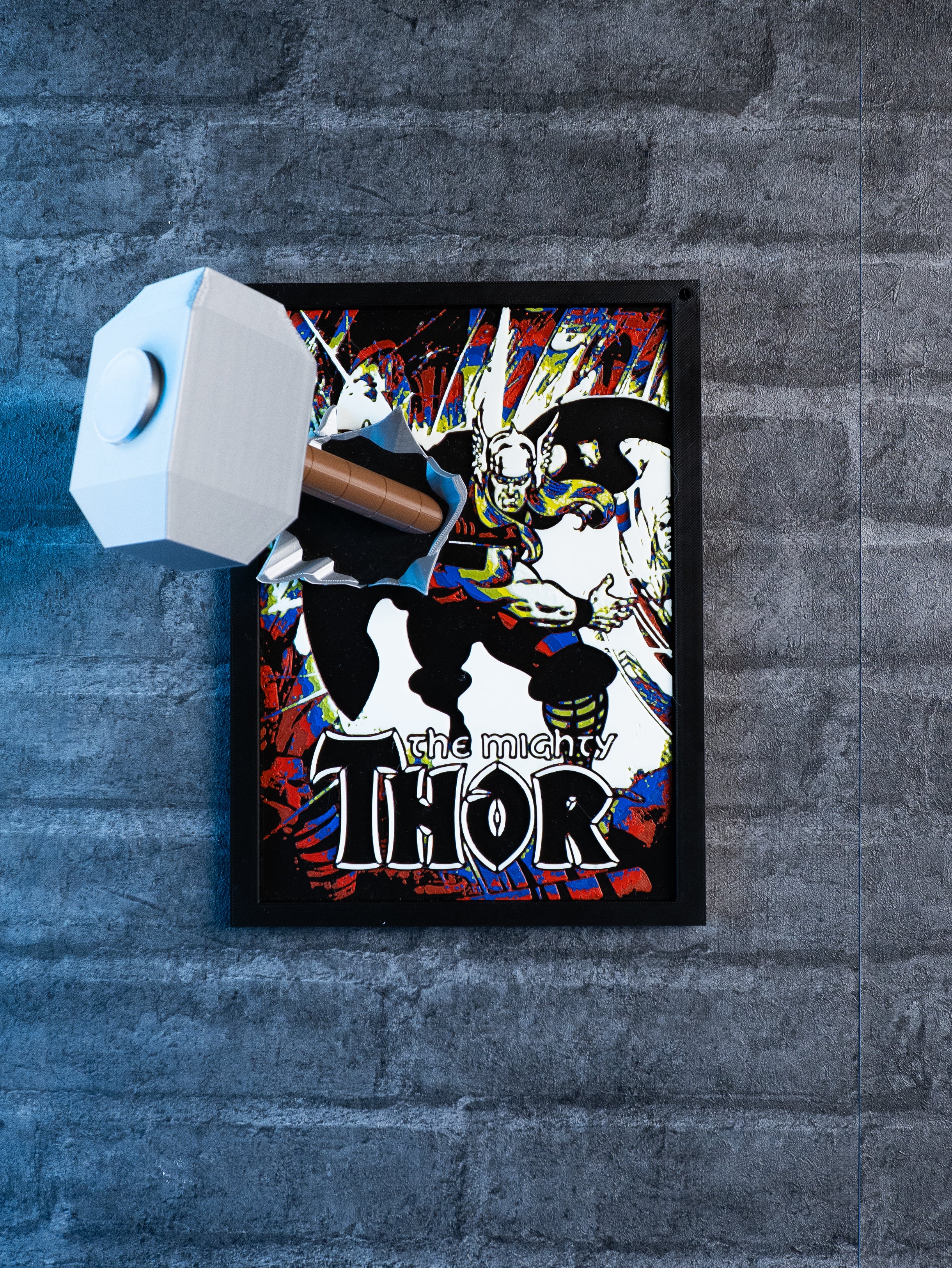 THOR 3D Κάδρο Fan Art