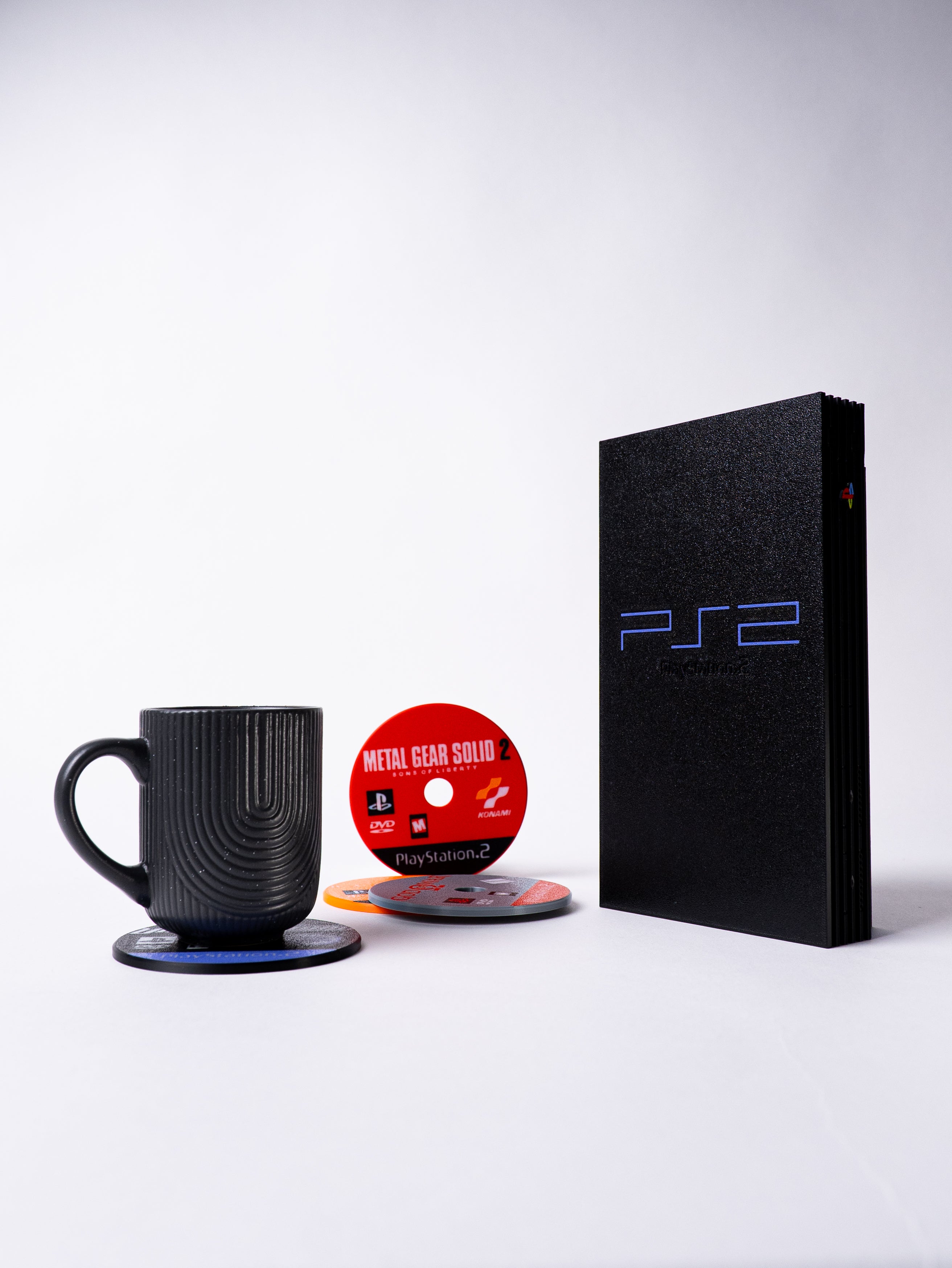 'Playstation 2' Mini Console with Coasters