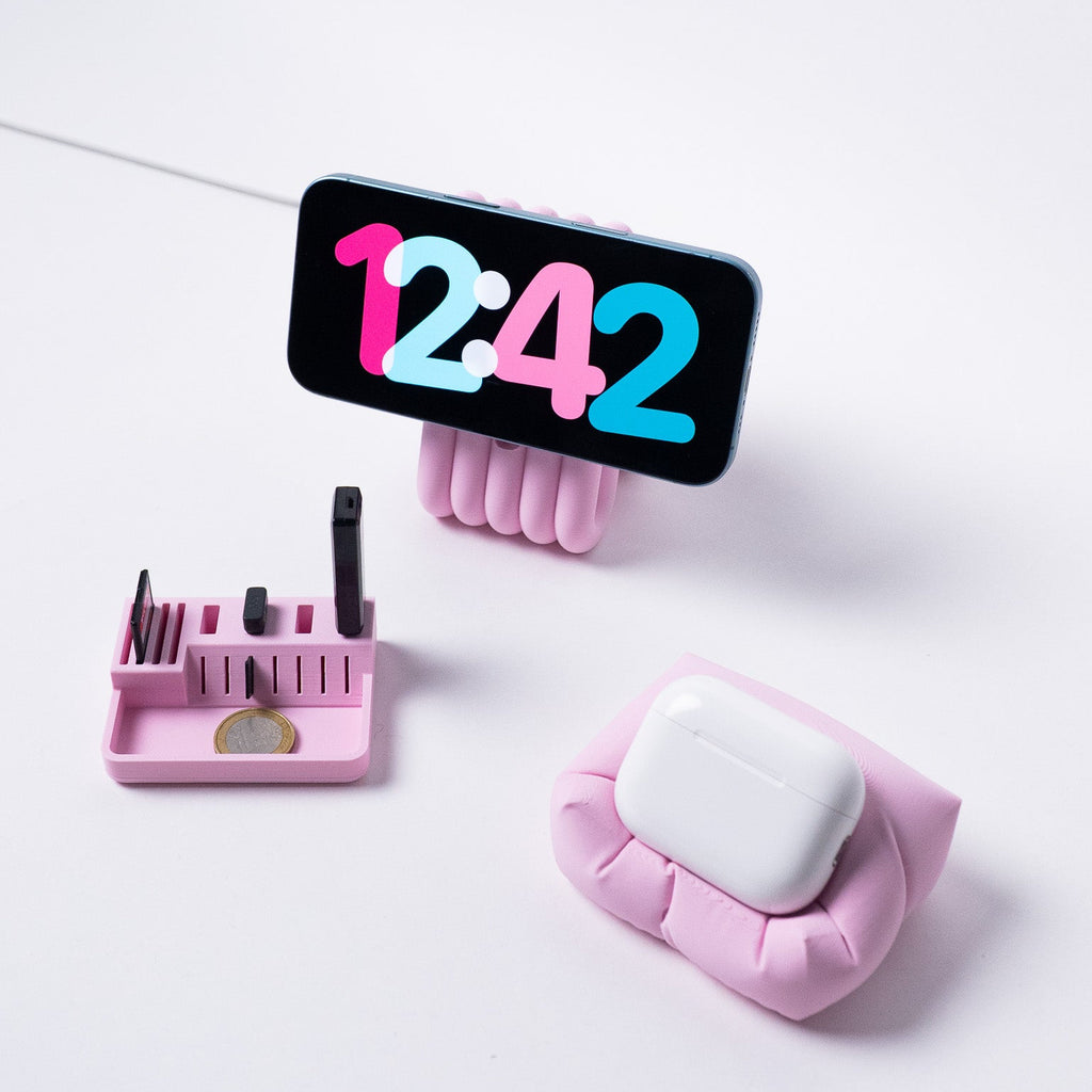 Matte Pink Desk - 3 Combo