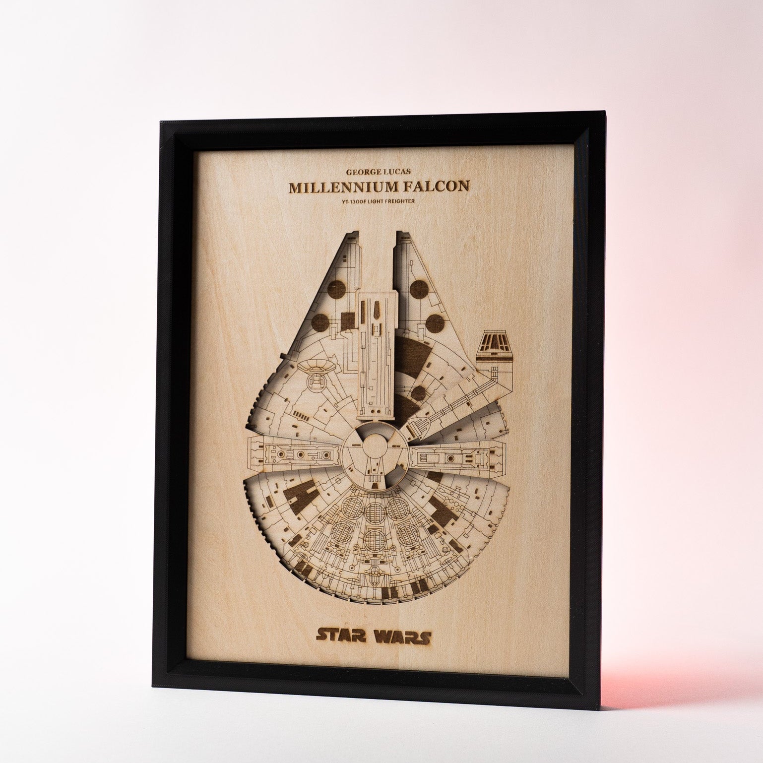 'Millennium Falcon' ξύλινο διακοσμητικό τοίχου