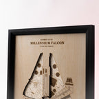 'Millennium Falcon' ξύλινο διακοσμητικό τοίχου