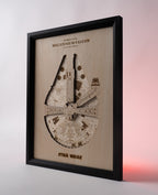 'Millennium Falcon' ξύλινο διακοσμητικό τοίχου