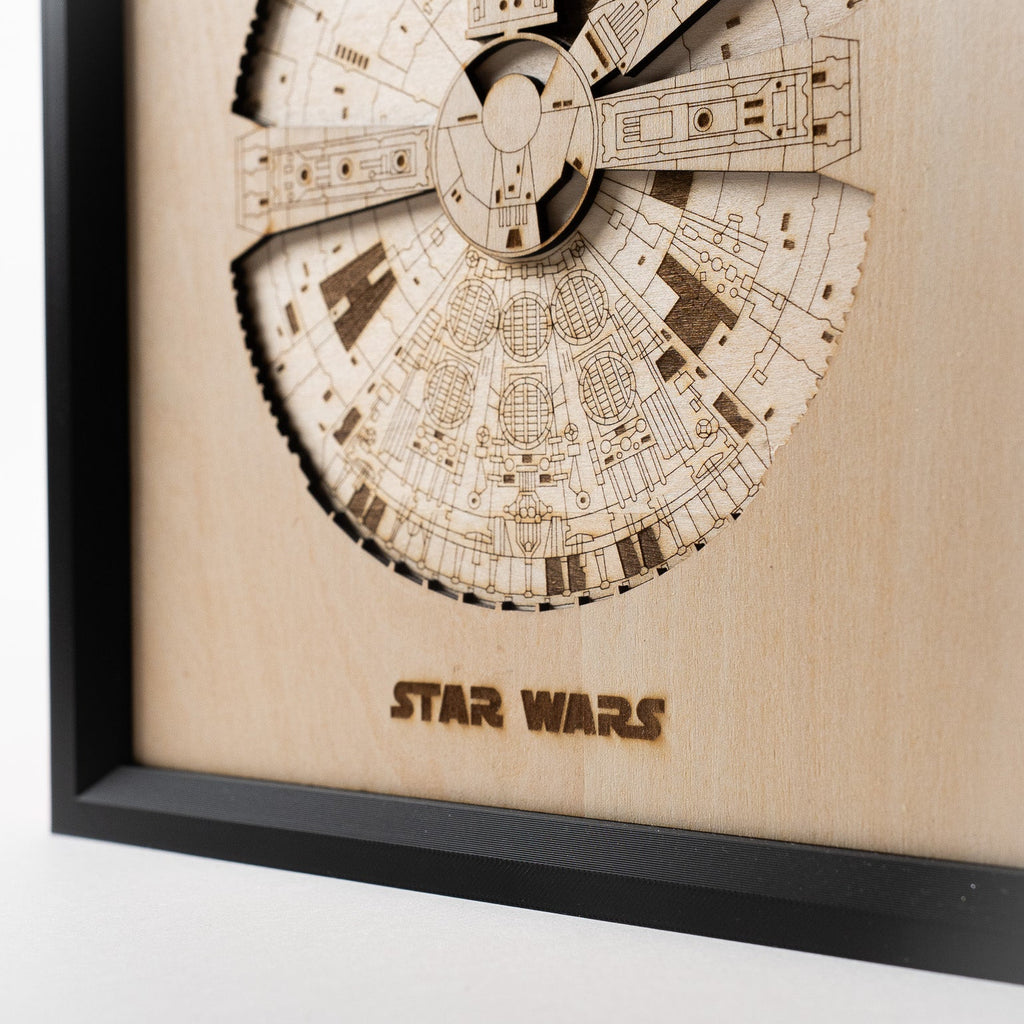 Millennium Falcon - Ξύλινο Διακοσμητικό Τοίχου
