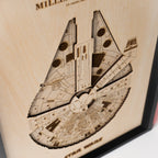 'Millennium Falcon' ξύλινο διακοσμητικό τοίχου